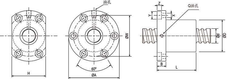 SFI05010-4滚珠丝杆,