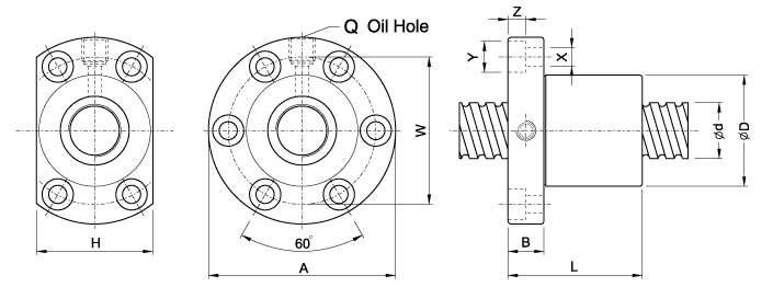 SFI5010-4、滚珠丝杠轴承