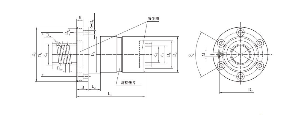 FFZD2505-3滚珠丝杠