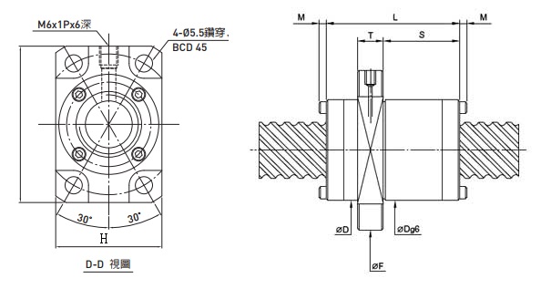 2R20-40V2-DFSH-706-820-0.018滚珠丝杠